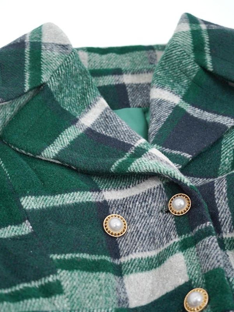 Women'S Solid Color Double Button Lapel Coat, Elegant Fashion Long Sleeve Pocket Design Coat for Daily Outdoor Wear, Women Clothing for Fall & Winter - Bela Fils BoutiqueBela Fils Boutique